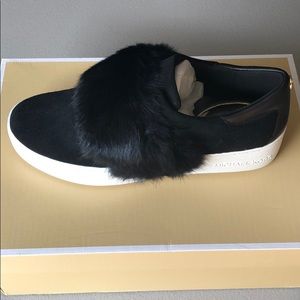 Michael Kors Maven Black Suede Sneakers